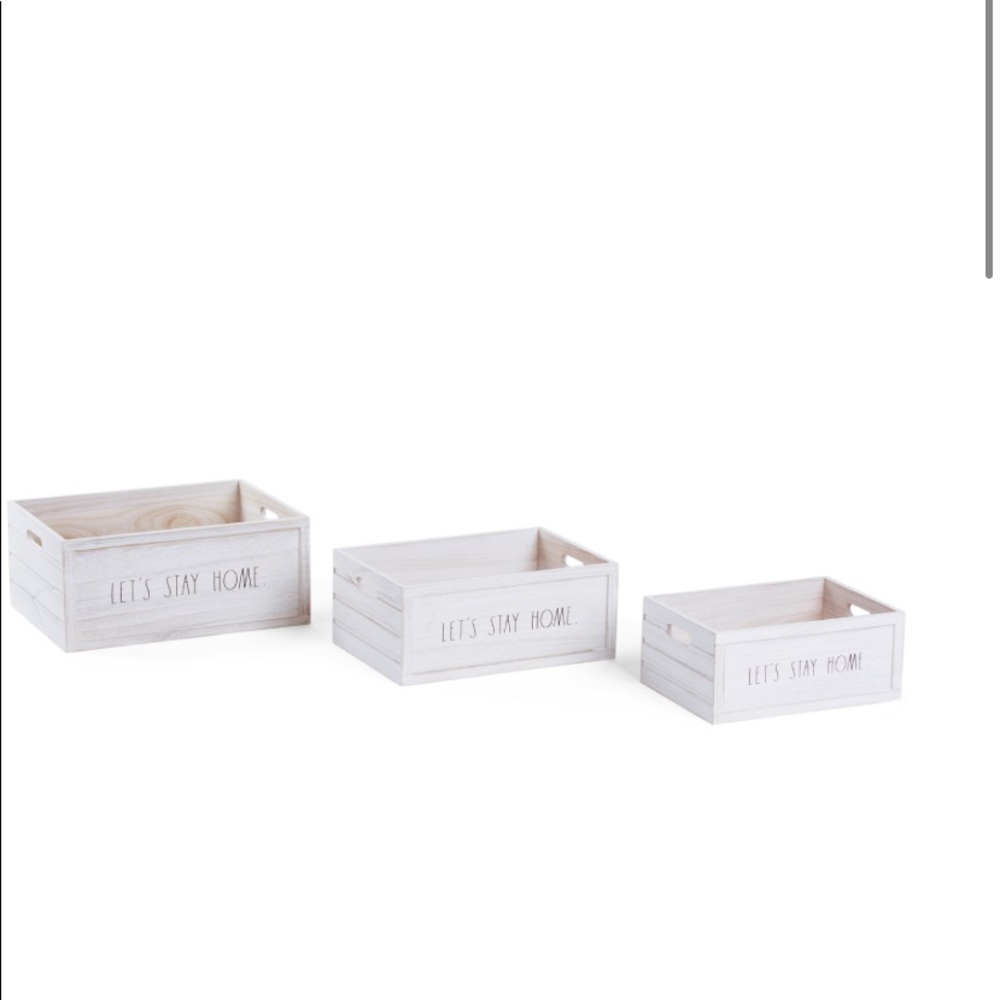 Rae Dunn Storage Crates
